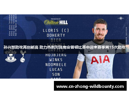 孙兴慜助攻再创新高 助力热刺对阵南安普顿比赛中迎来赛季第15次助攻